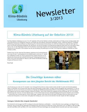Newsletter 3/2013 erschienen