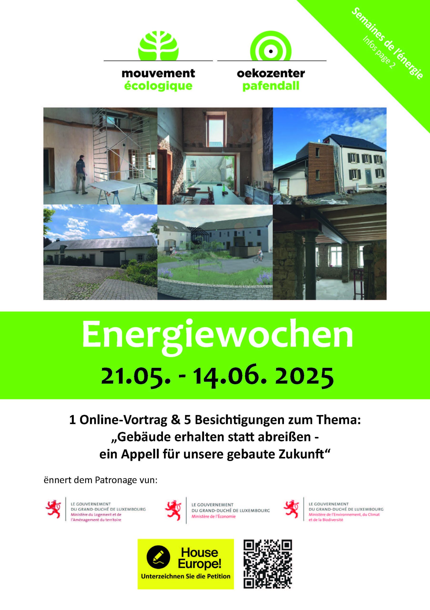 Energiewochen 2025:  21. Mai – 14. Juni 2025