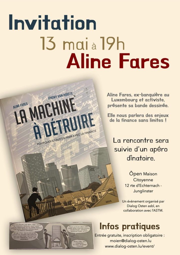 Présentation de la BD « La machine à détruire » en présence de l&rsquo;autrice Aline Fares